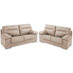 PORTO 3+2 Seater Sofa Set (Beige) - Pack de Sofás