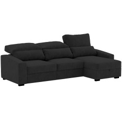 ALABAMA Reversible Chaise Longue Sofa with Bed and Storage - Sofas with Chaise Longue