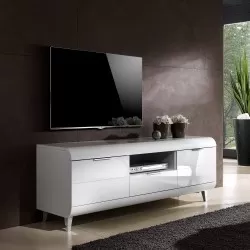 Móvel TV VEGA - Branco Brilho