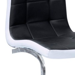 LUCAS II Chair set of 4 (Black and White) - Chair Packs