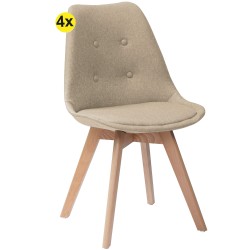 SOPHIAN Chair set of 4 (Beige) - Chair Packs
