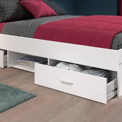 Cama de casal NASHVILLE - branco