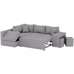 HUTCH Reversible Corner Sofa with Bed and Storage - Sofás de Canto