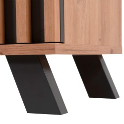 Aparador MEDAN - carvalho artesanato e antracite Aparador MEDAN - carvalho artesanato e antracite