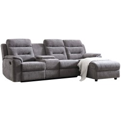 Sofa de canto NAMIE - cinzento