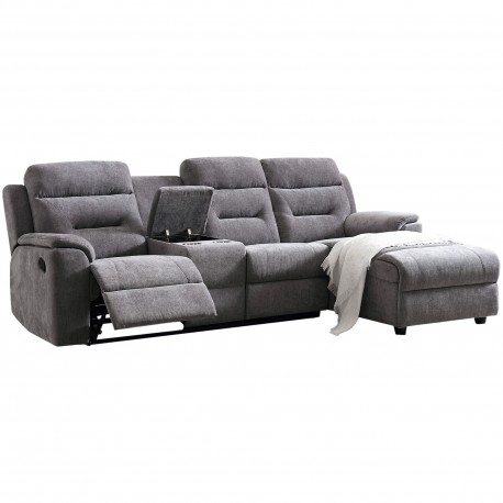 Sofa de canto NAMIE - cinzento