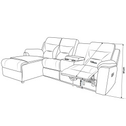 Sofa de canto NAMIE relax - Sofás de Canto