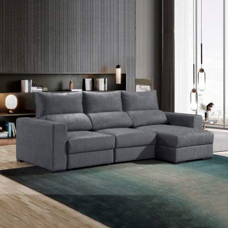 Long Chaise sofa NICOSIA with bed - Sofas with Chaise Longue