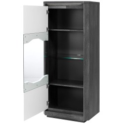 Vitrine MATERA - branco e carvalho cinza