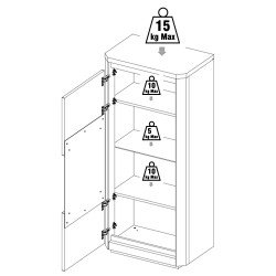 Vitrine MATERA 1 porta