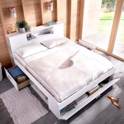 Cama COLOMBO 160x200 - branco