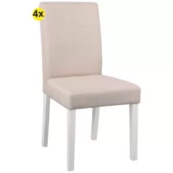 Pack 4 cadeira JULLIETE (bege) - Packs de Cadeiras