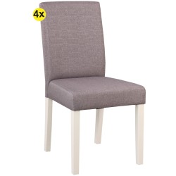 Pack 4 cadeira JULLIETE (cinzento) - Packs de Cadeiras