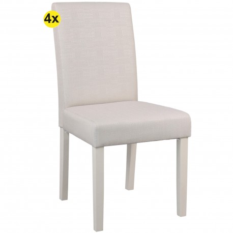Pack 4 cadeira JULLIETE (marfim) - Packs de Cadeiras