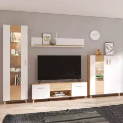 Pack sala de estar BRETAGNA - Móveis de TV e Estantes
