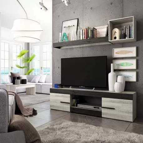 Pack sala de estar SIDNEY - Móveis de TV e Estantes