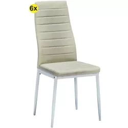 ZARA II Chair set of 6 (Beige) - Chair Packs