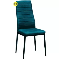 Pack 6 cadeiras ZARA II (azul) - Packs de Cadeiras