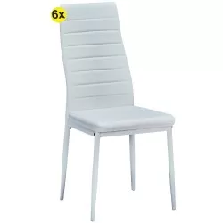 Pack 6 cadeiras ZARA II (branco) - Packs de Cadeiras
