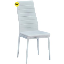 ZARA II Chair set of 6 (White) - Chair Packs
