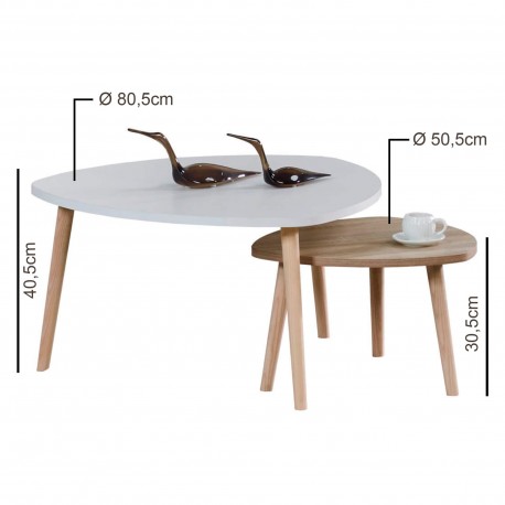 Set of 2 center tables _ - Coffee Tables