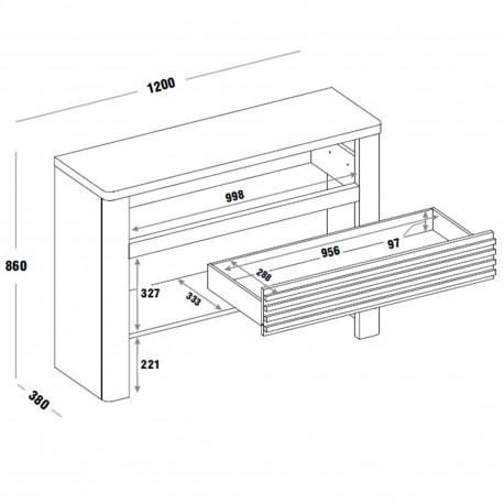 CONSOLALEDVERTIGO - Hall Furniture