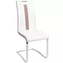 Cadeira NATALIA II - Branco e Taupe