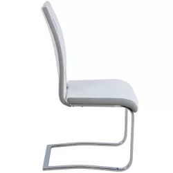 Cadeira NATALIA II - branco e cinzento