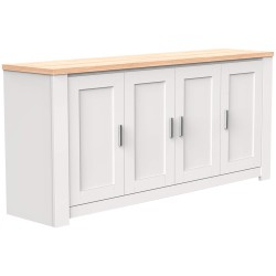 Aparador FLORENÇA - branco e carvalho