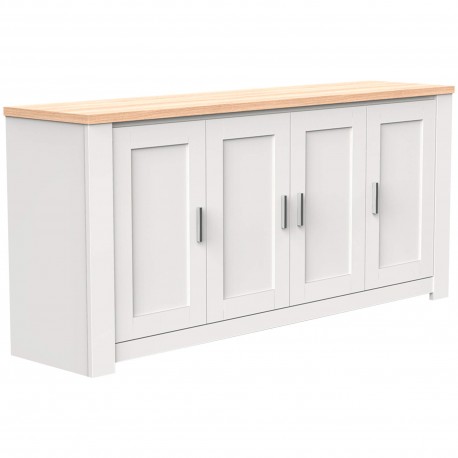 Aparador FLORENÇA - branco e carvalho Aparador FLORENÇA - branco e carvalho