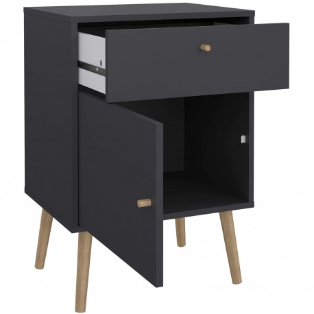 Mesa de cabeceira BODO - cinzento