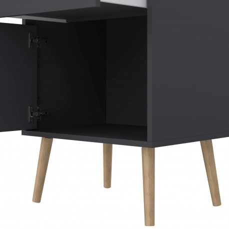 Mesa de cabeceira BODO - cinzento