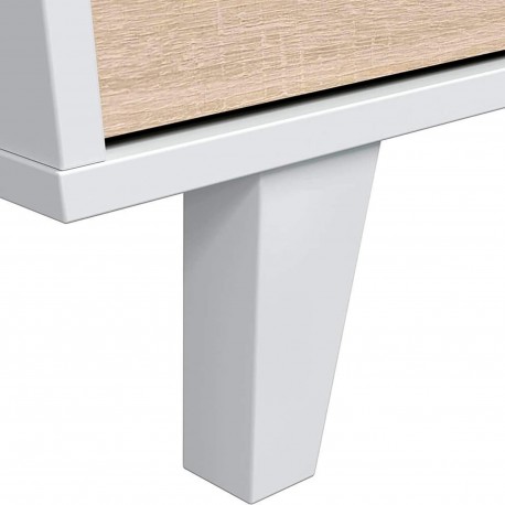 Aparador ZIKO - branco e carvalho