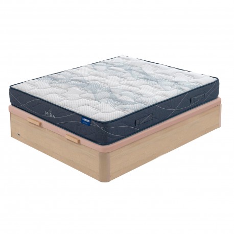 Pack Base Abatível WOOD 19 NAT+Colchao MIRA - Mattress and Bases