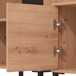 Estante TV AVIGNON - carvalho artesanto e preto