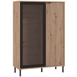 Elemento bar MAYENNE - carvalho artesanato e preto Elemento bar MAYENNE - carvalho artesanato e preto