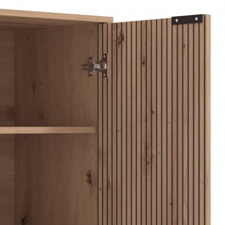 Elemento bar MAYENNE - carvalho artesanato e preto Elemento bar MAYENNE - carvalho artesanato e preto