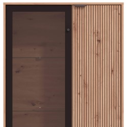 Elemento bar MAYENNE - carvalho artesanato e preto Elemento bar MAYENNE - carvalho artesanato e preto