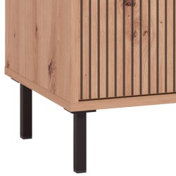 Vitrine MAYENNE - carvalho artesanato e preto