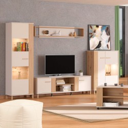 Móvel TV BELFORT - carvalho artesanato e caxemira