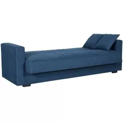 Sofa TOP STAR com cama e baú - azul marinho