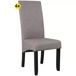 Pack 4 cadeiras DALAS (cinzento escuro) - Packs de Cadeiras