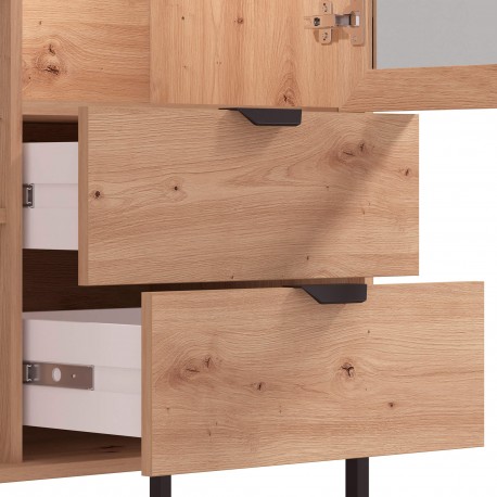 Elemento bar VANDEA - carvalho artesanato e preto Elemento bar VANDEA - carvalho artesanato e preto