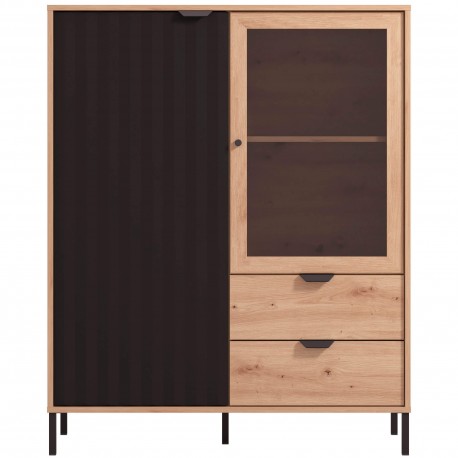 Elemento bar VANDEA - carvalho artesanato e preto Elemento bar VANDEA - carvalho artesanato e preto