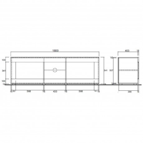 Móvel TV BASIC - TV furniture and shelves