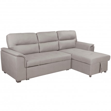 Sofa Chaise Lounge Reversivel ALMIRA c/cama e Bau - Home