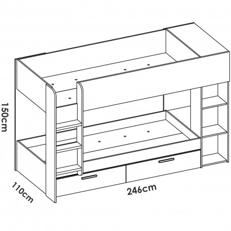 Beliche - carvalho artesanato e branco Beliche - carvalho artesanato e branco