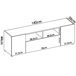 Móvel TV SOLARIS - TV furniture and shelves