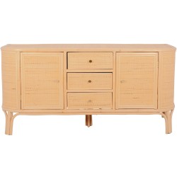 Aparador 2 Portas e 3 Gavetas INDO rattan Aparador 2 Portas e 3 Gavetas INDO rattan