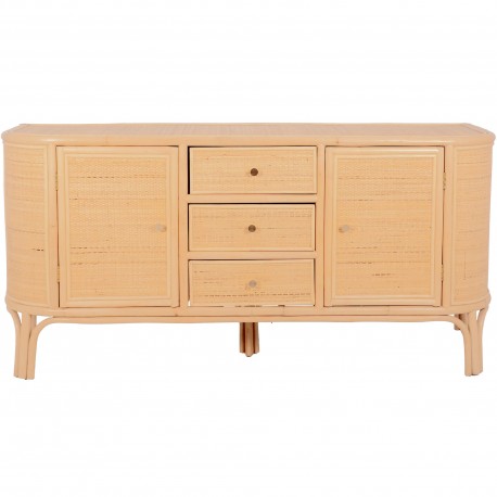 Aparador 2 Portas e 3 Gavetas INDO rattan Aparador 2 Portas e 3 Gavetas INDO rattan